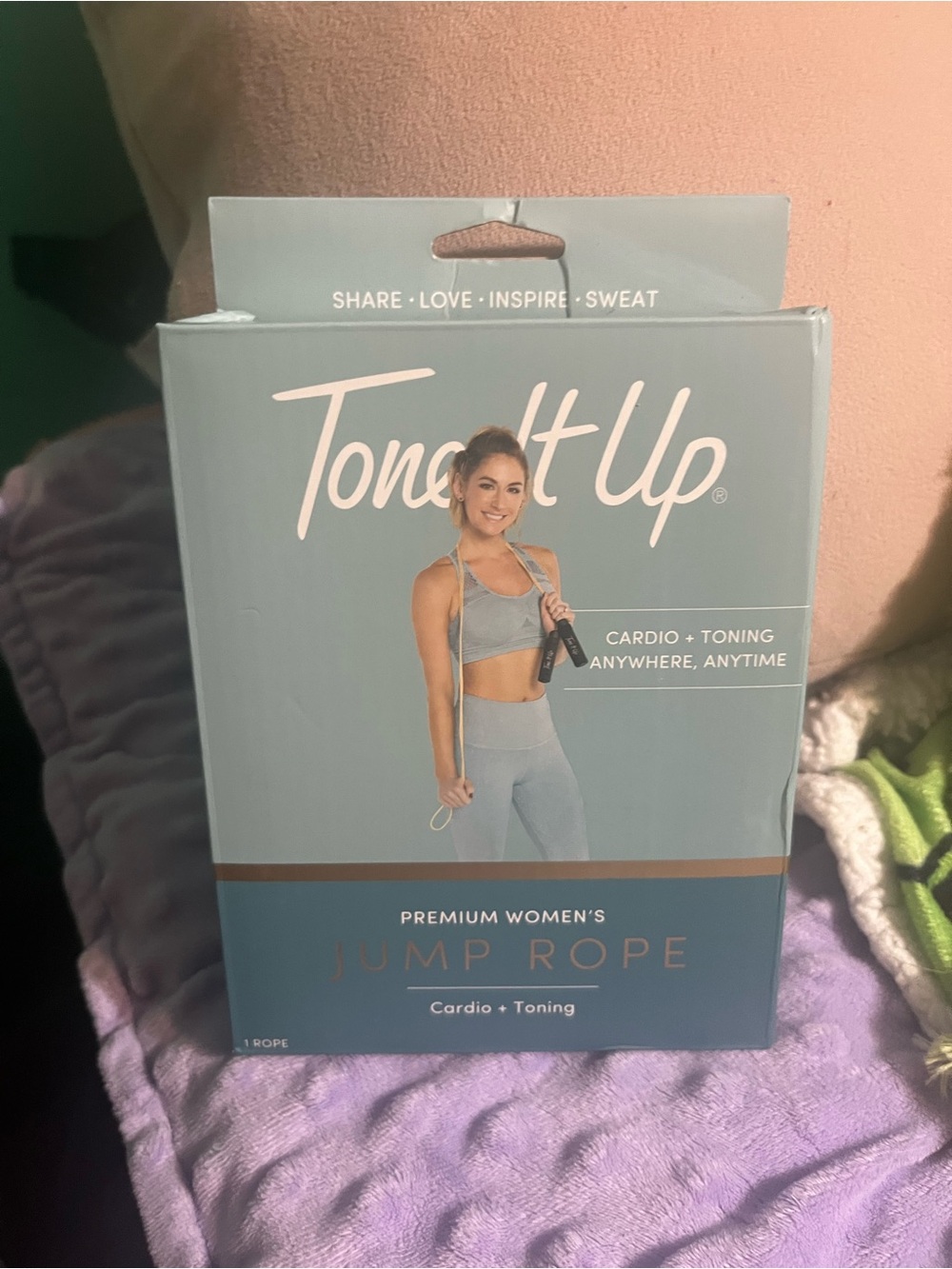 Tone It Up Premium Jump Rope in Light Blue, New in Box, Never Opened